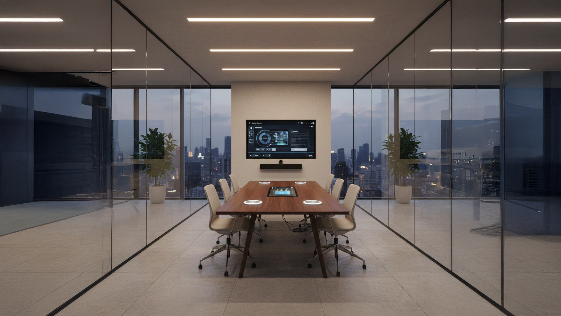 Konferenzraumtechnik für Firmen, Touch-Displays, Videocall Ausstattung und Displayshare für Unternehmen von projektor.at